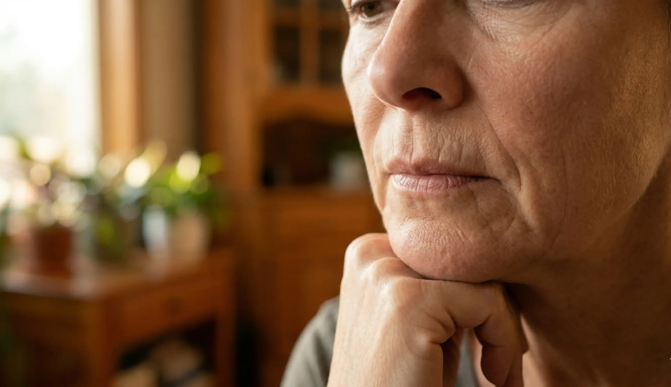 natural posture chin skin sagging