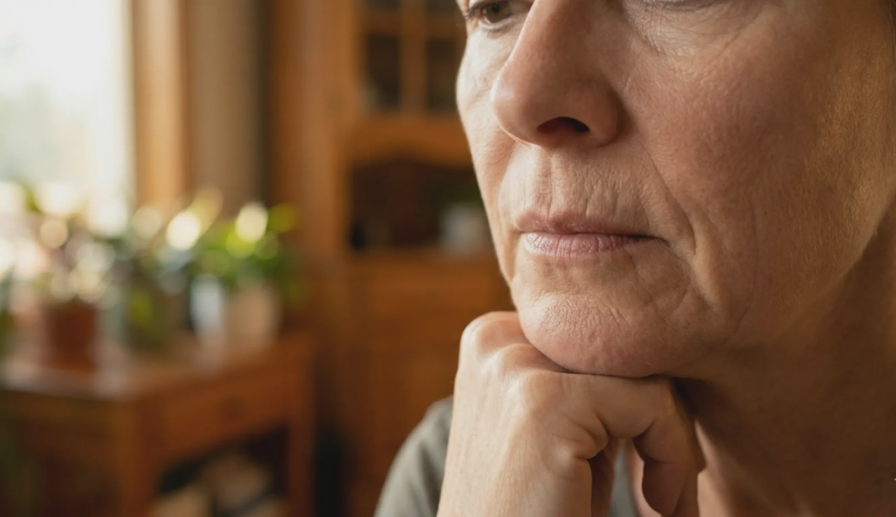 natural posture chin skin sagging
