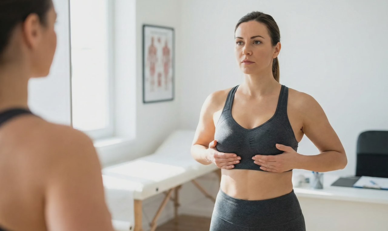 signs of breast implant replacement self examination