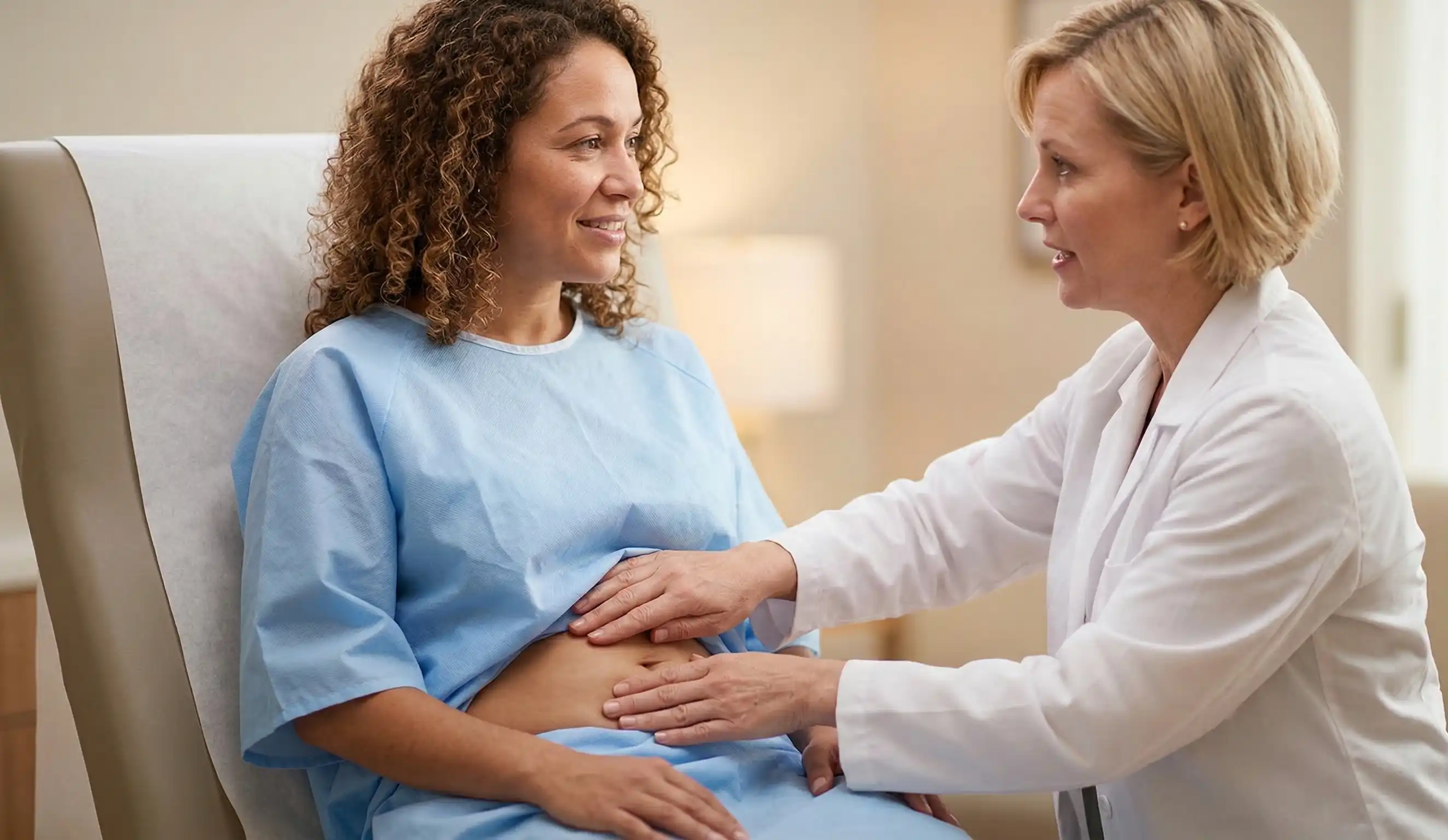clinical examination abdominal palpation