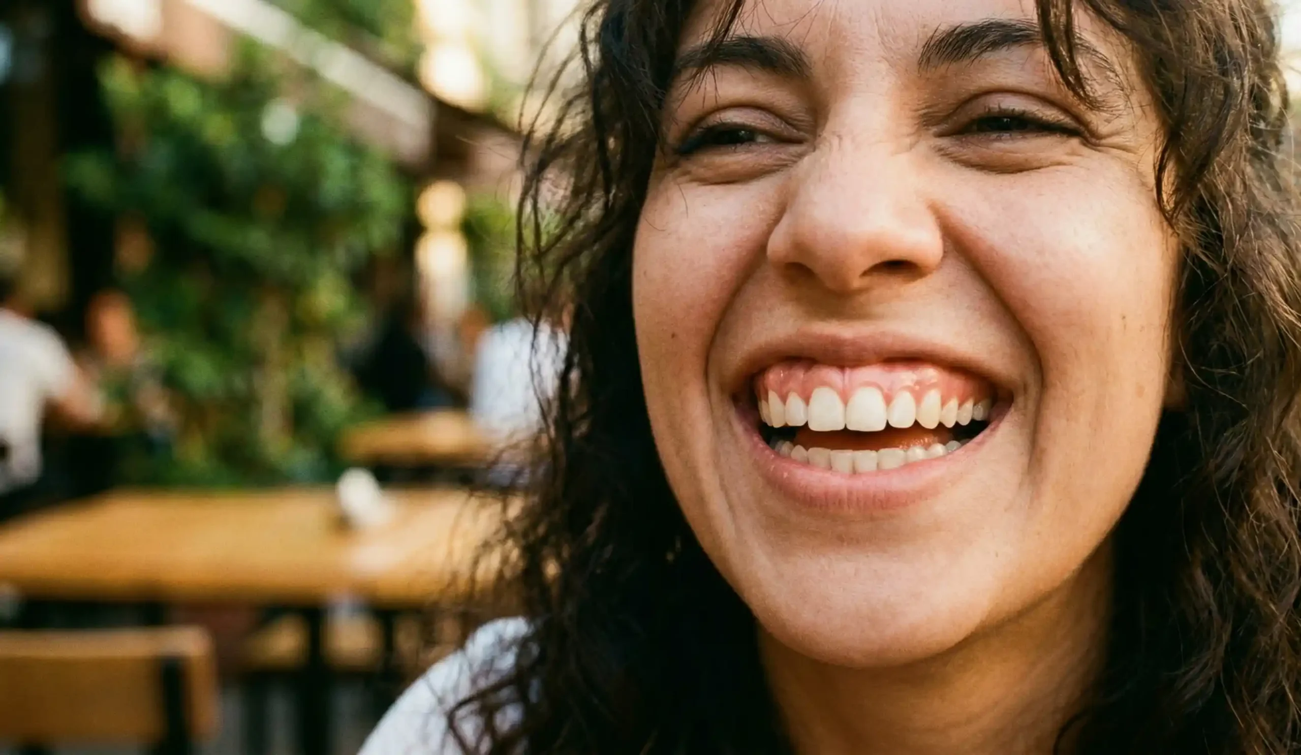 gummy smile laughing