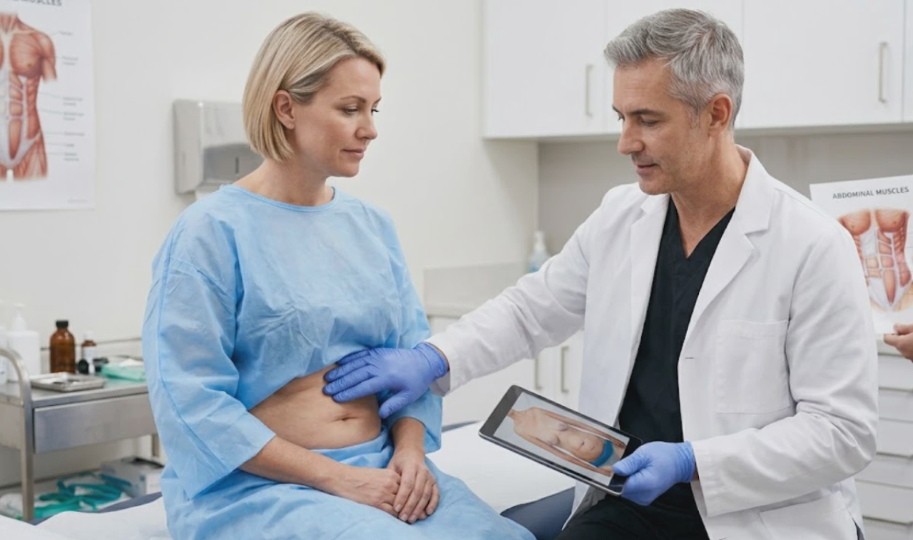 abdominoplasty clinical examination before after discussion
