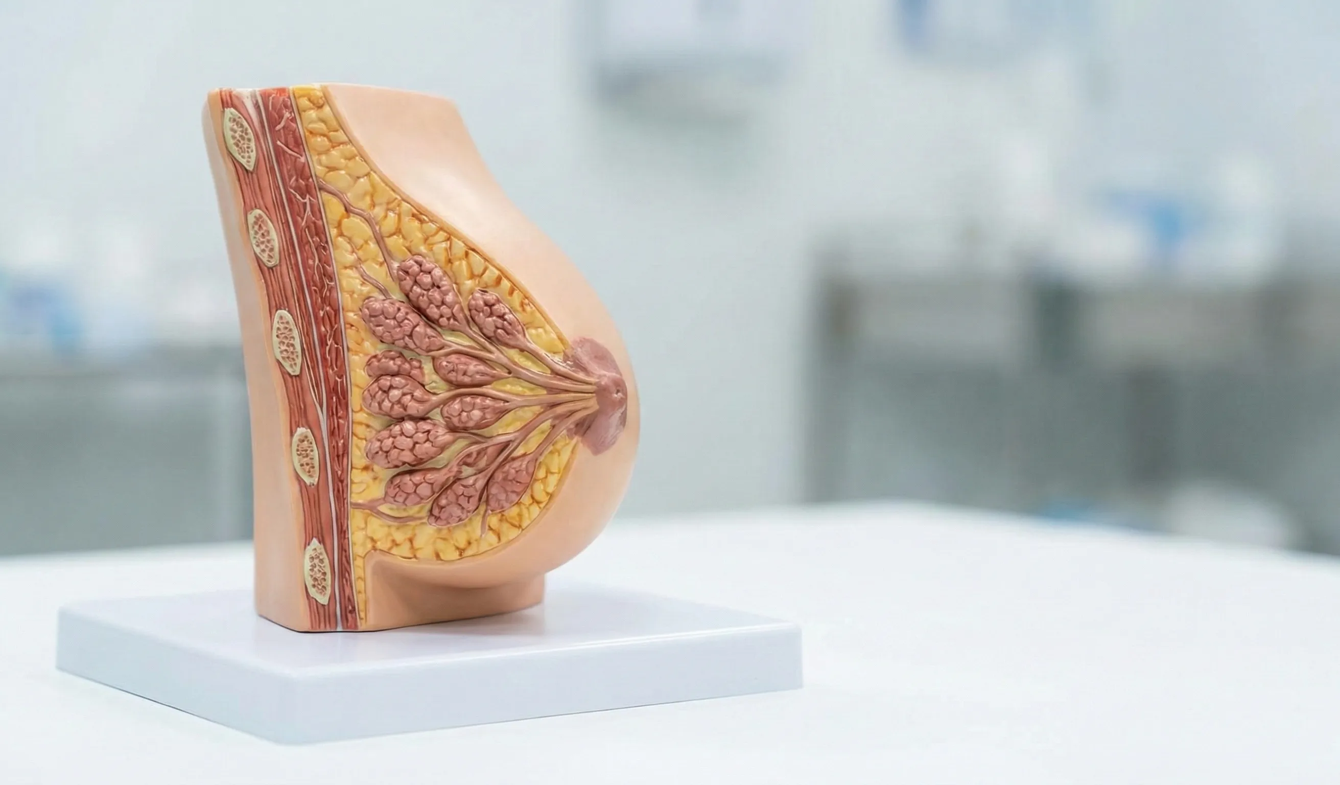 anatomical model female breast cross section