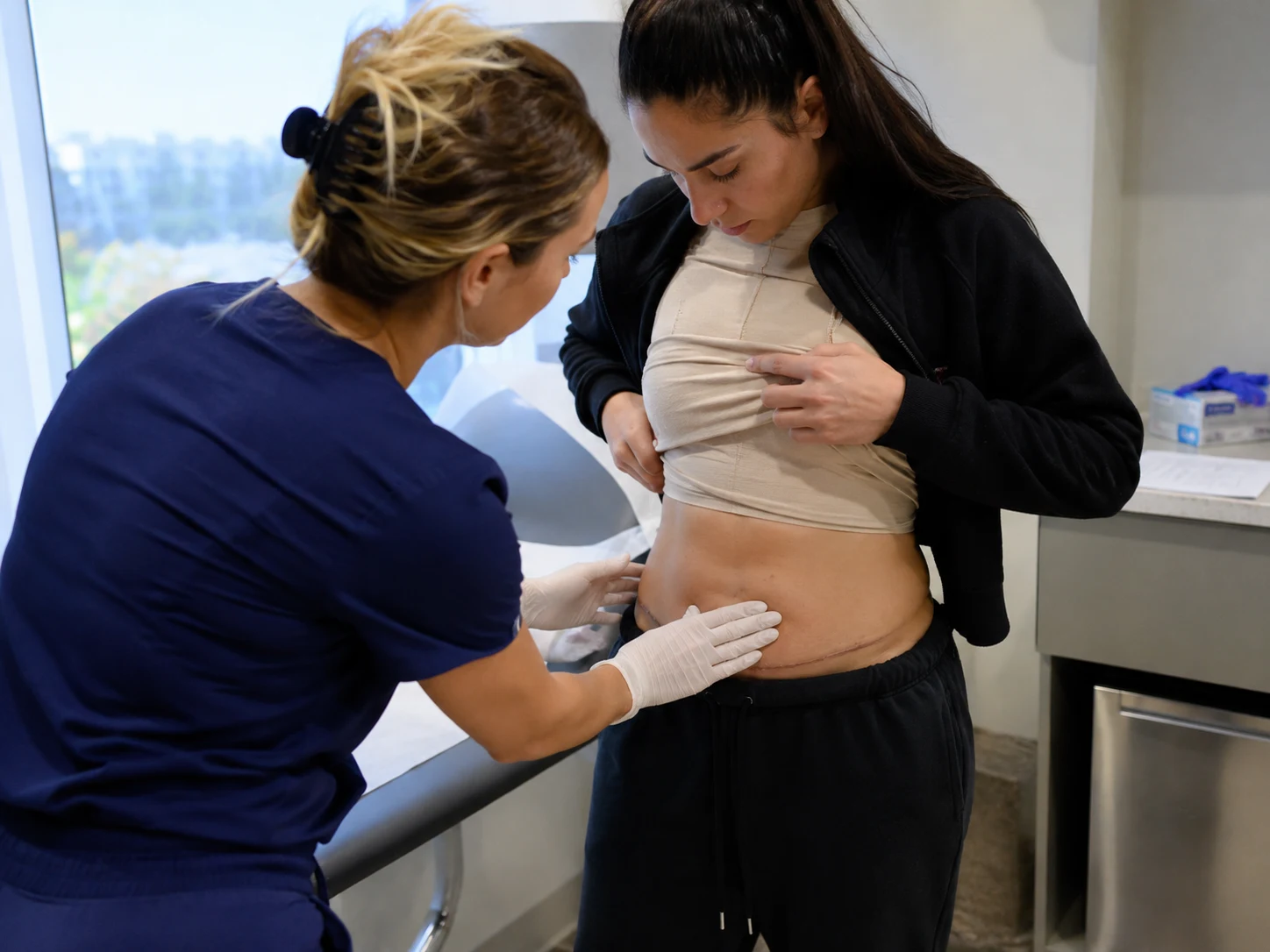 recover from abdominal etching