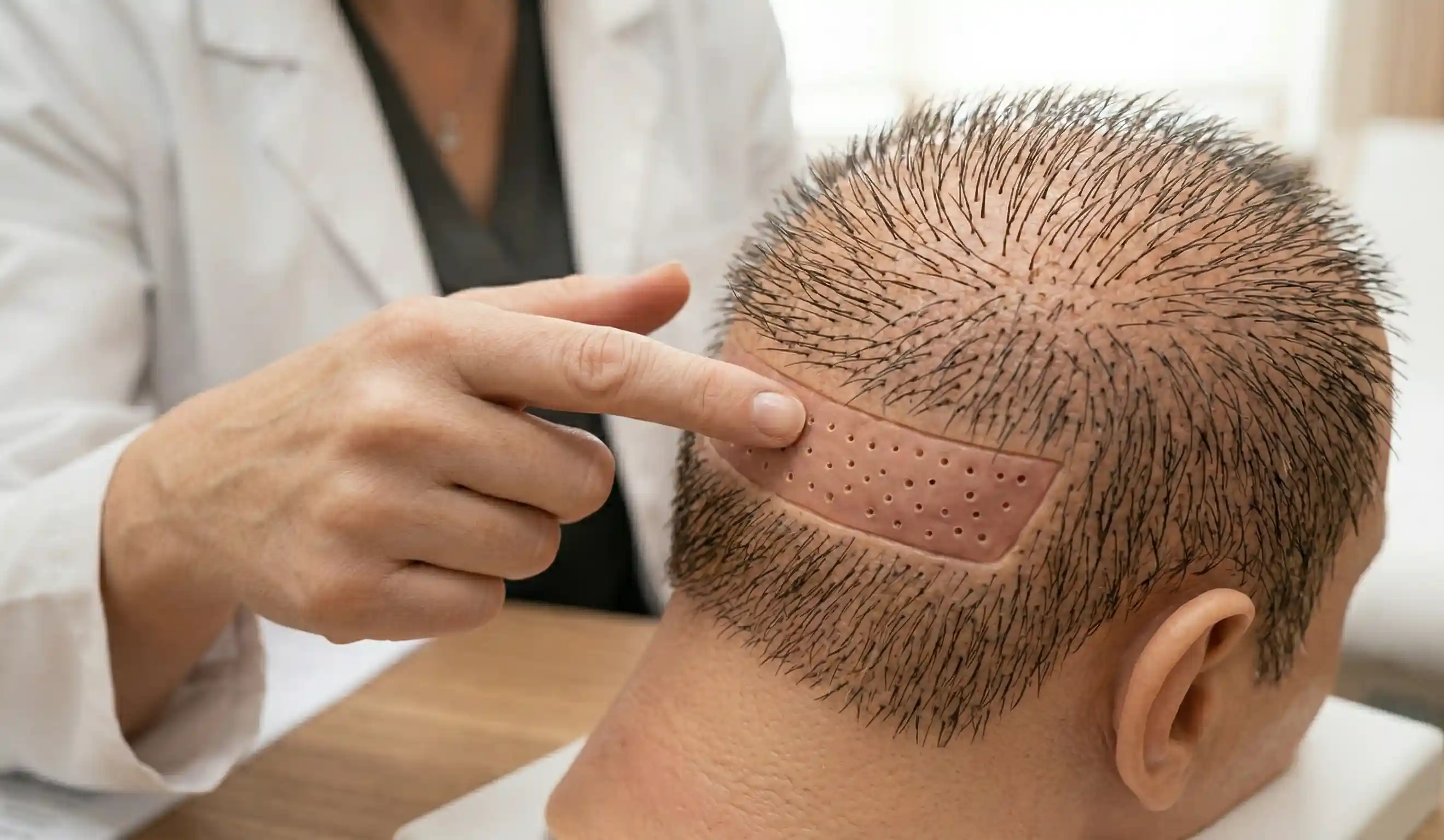 3d model explaining hair follicle extraction donor area