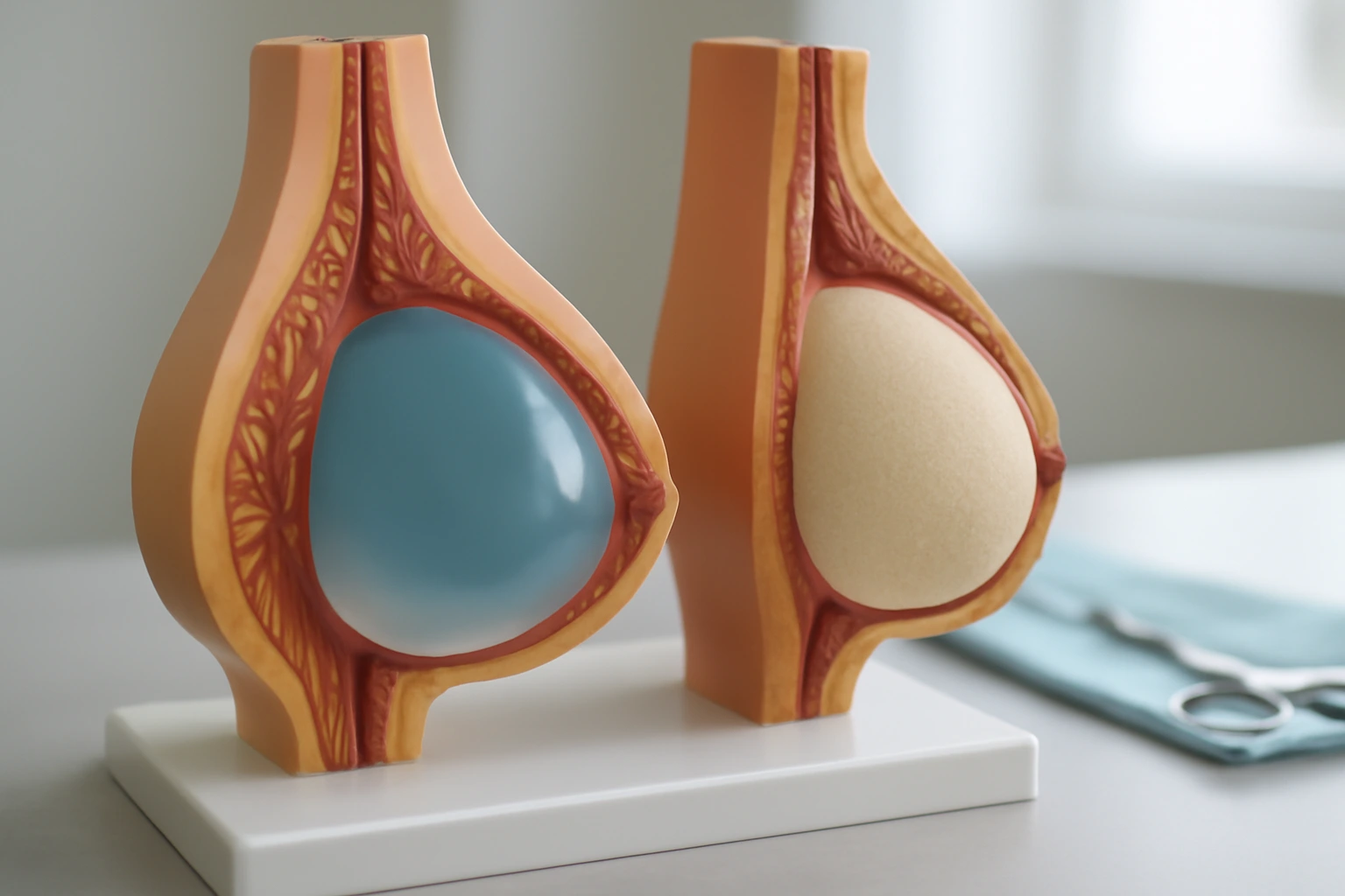both smooth and textured breast implants