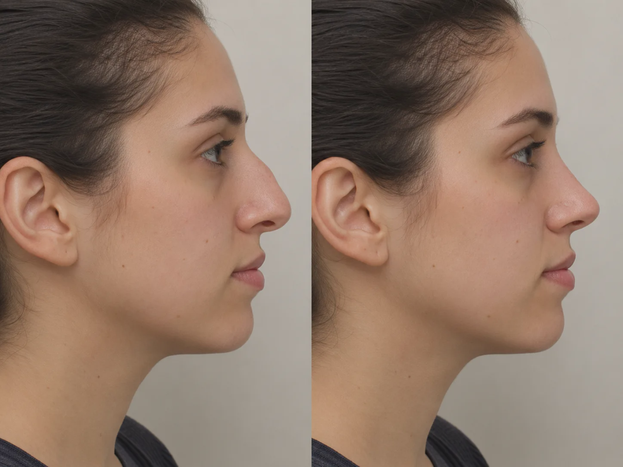 dorsal hump before and after