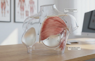 anatomical model pectoral muscle tension