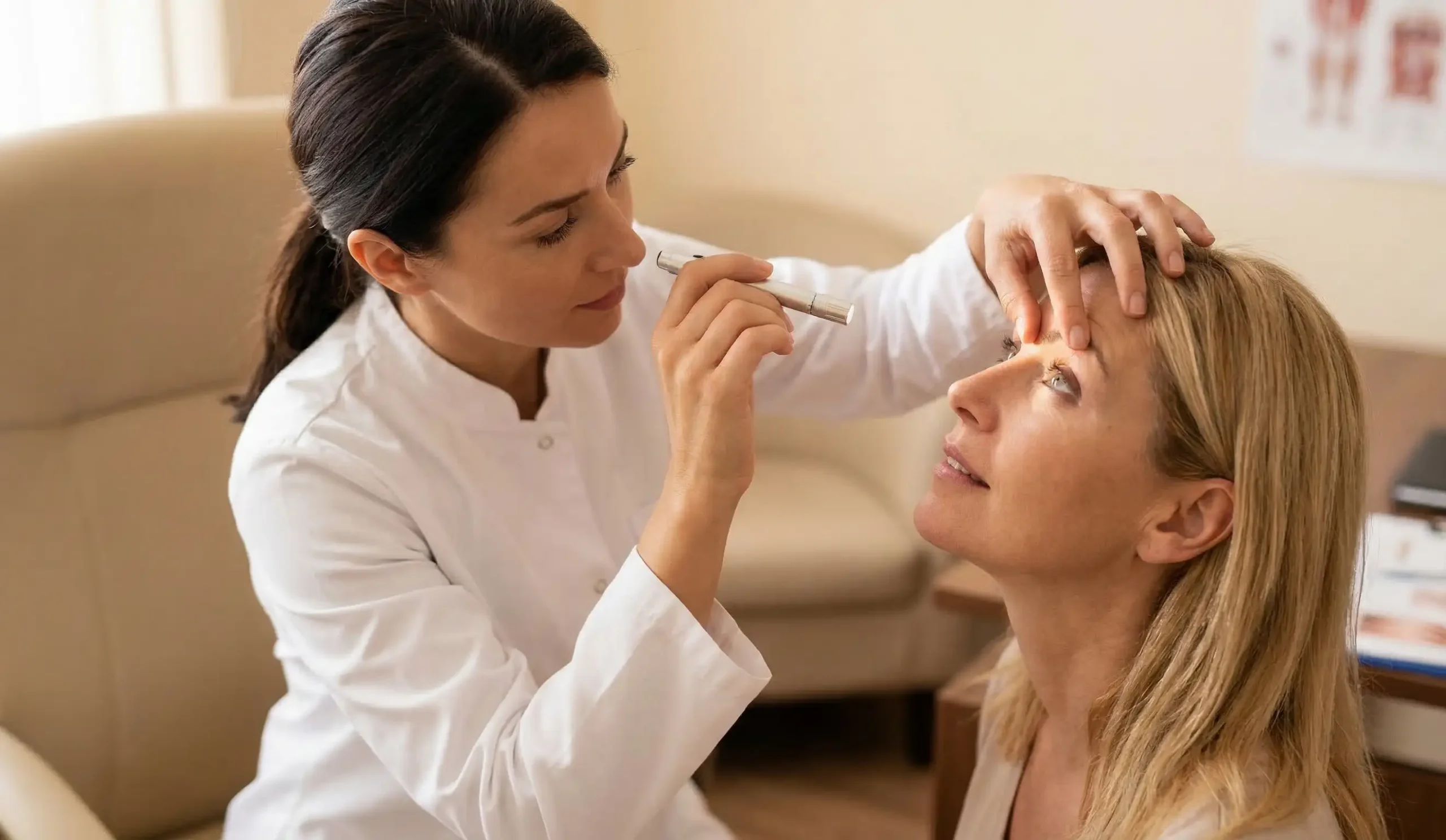 clinic exam blepharoplasty dry eyes