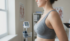post surgery bra breast implant contour assessment