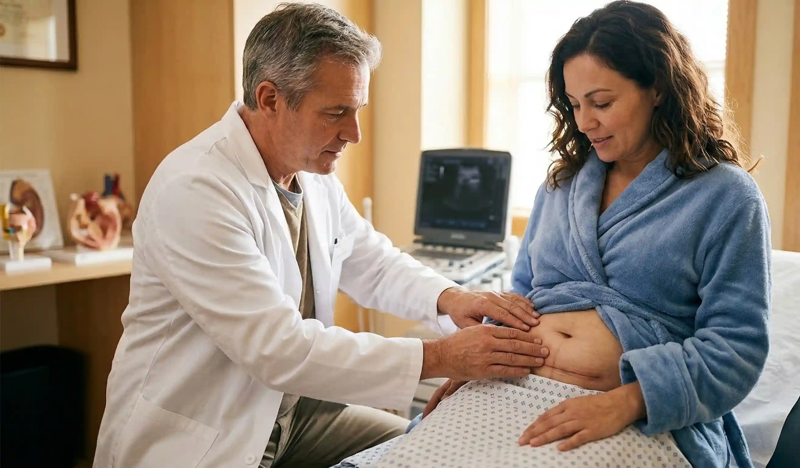 clinical examination tummy tuck seroma check