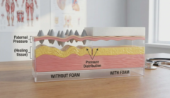 anatomical model skin pressure distribution