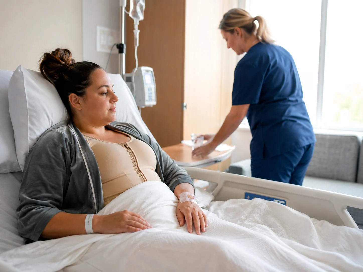 recovery time in bed after breast reduction