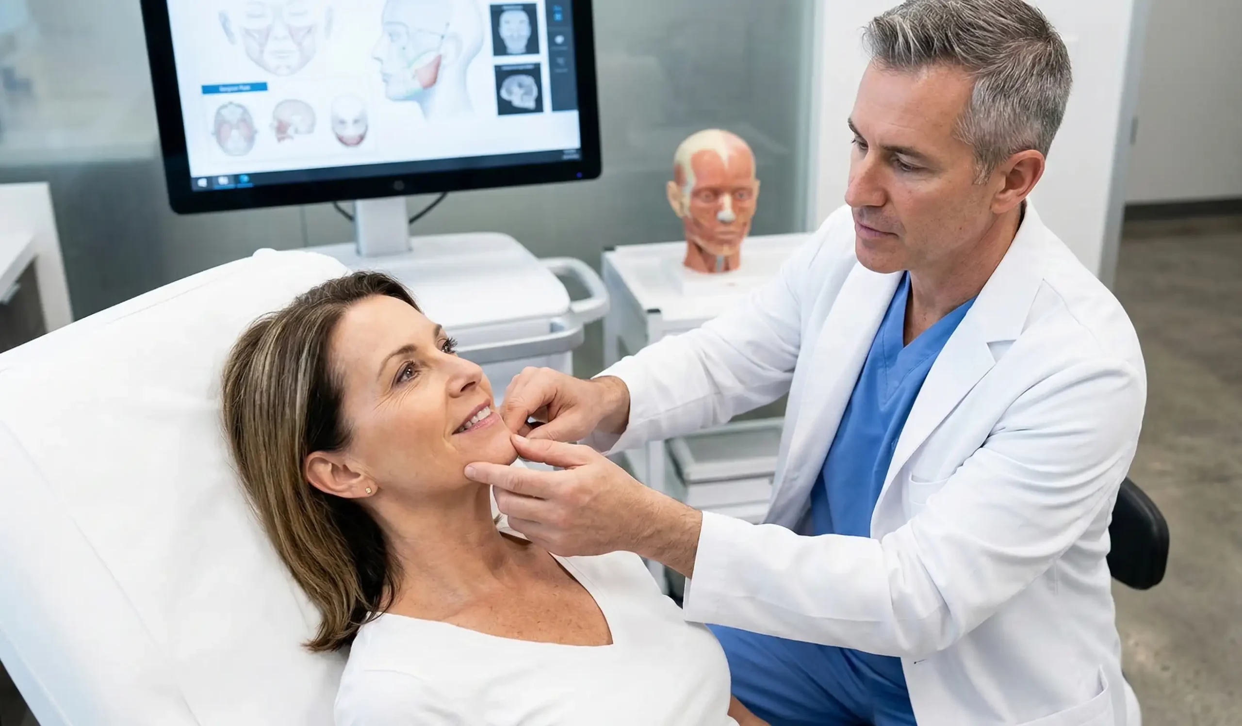 facelift consultation examination