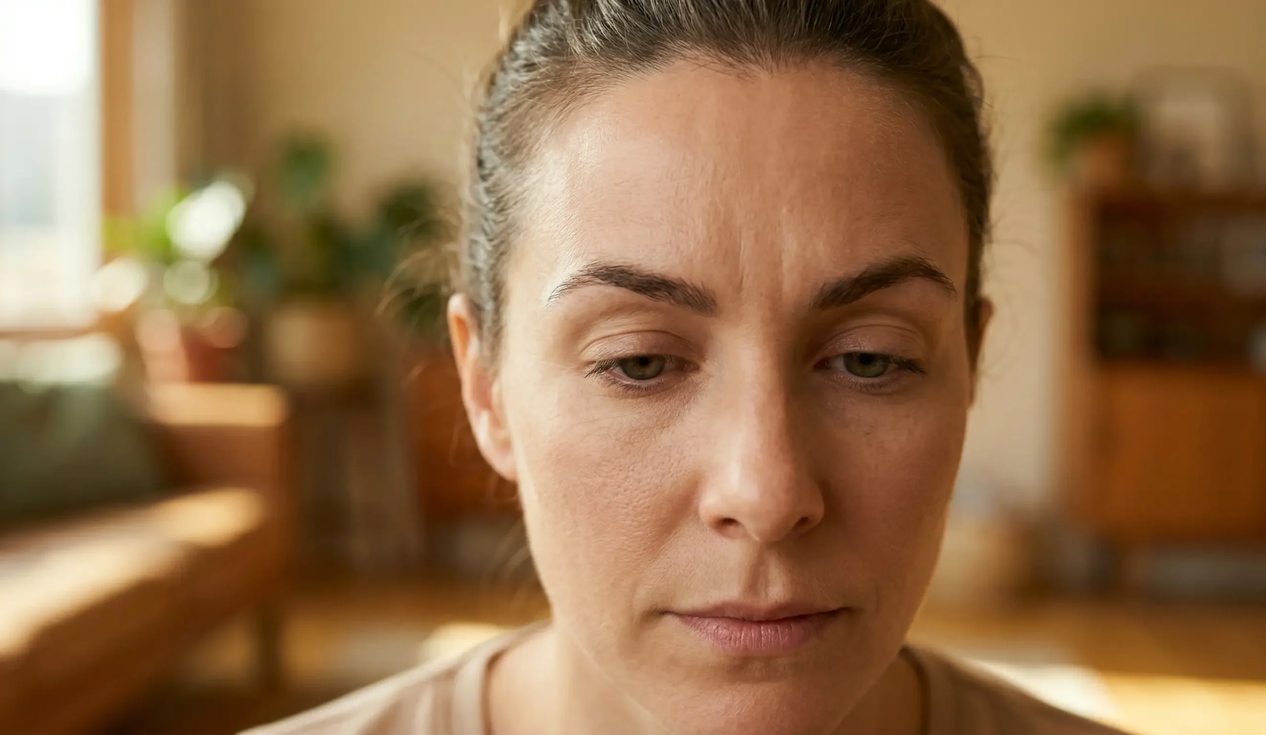 natural unscripted asymmetrical eyebrows
