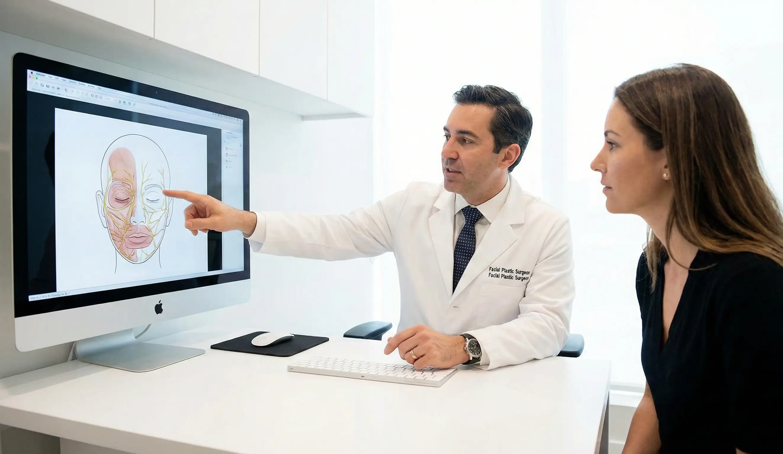 doctor patient consultation nerve diagram
