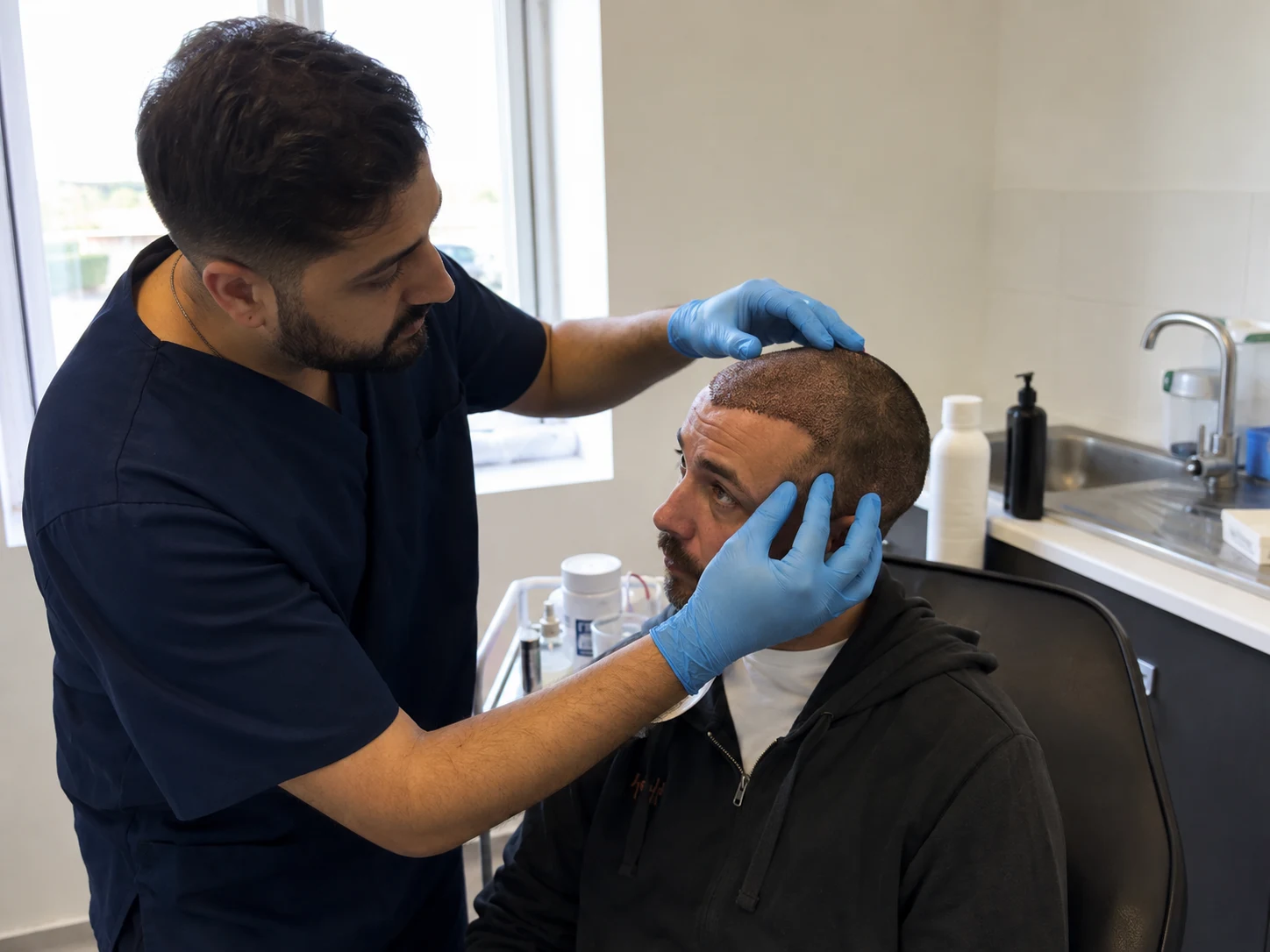 hair transplant shampoo aftercare checkup
