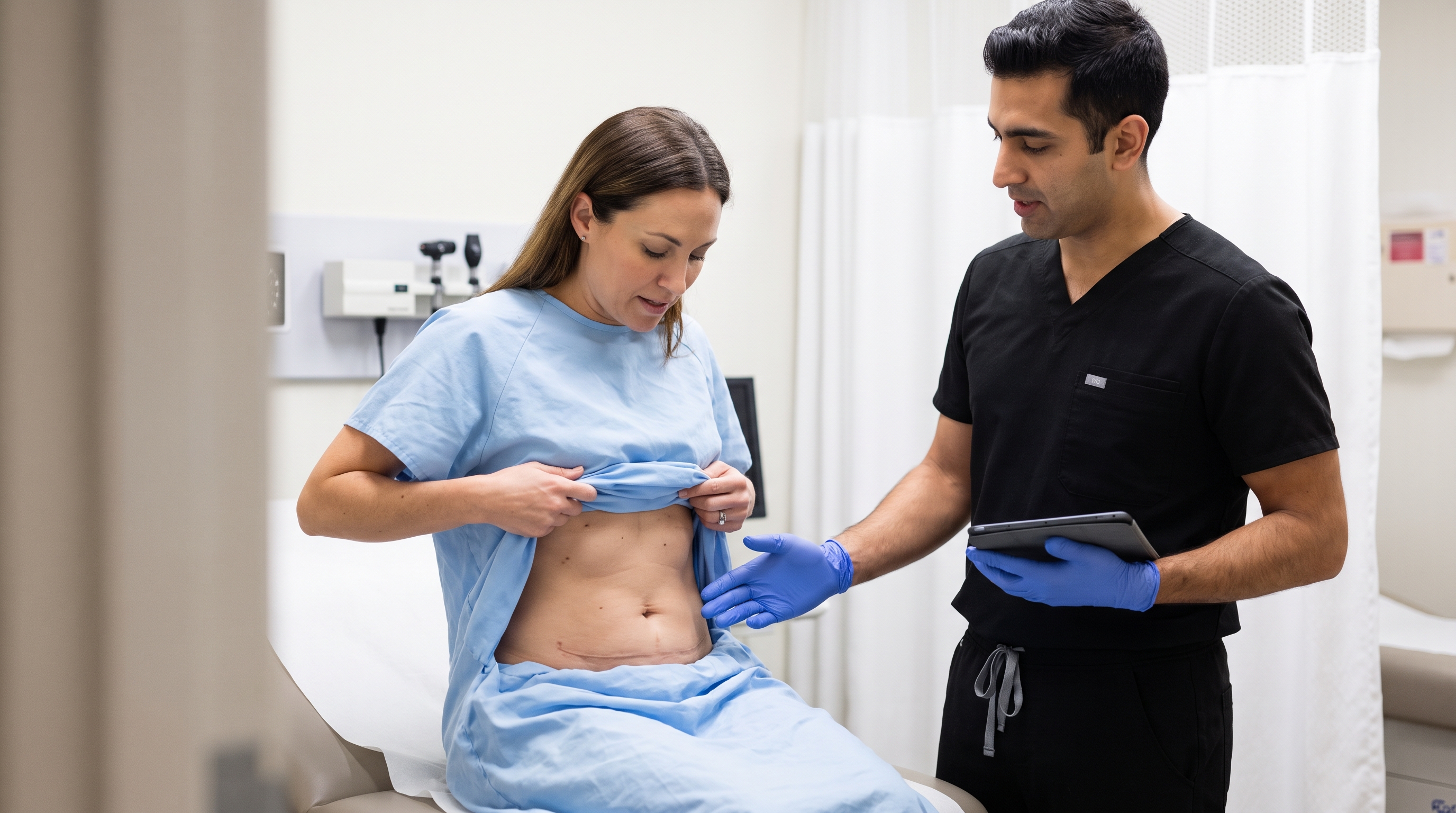 Individual achieving improved health and metabolic balance through bariatric surgery.