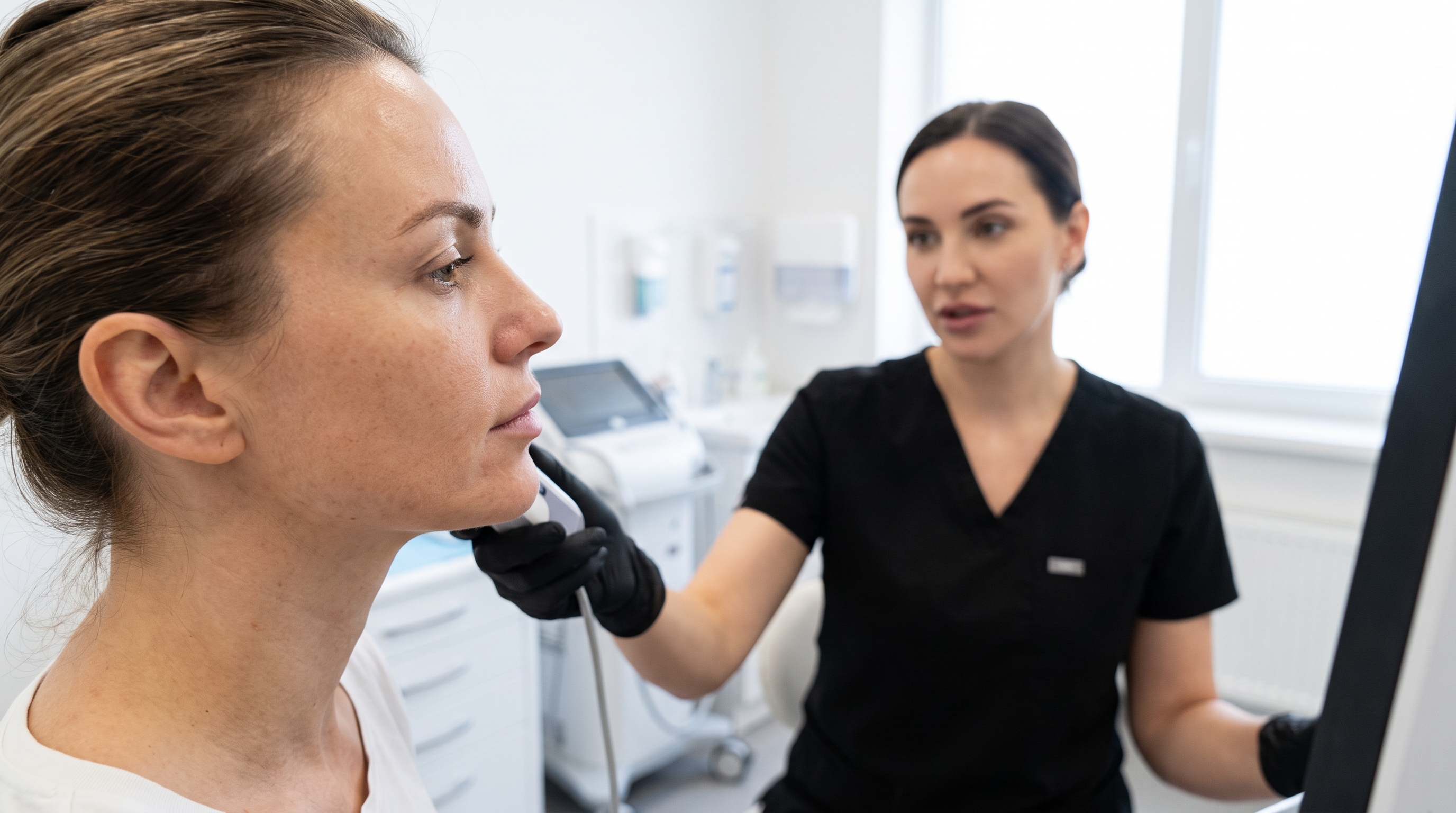 Surgeon performing a Deep-Plane Lower Facelift and Neck Lift for effective jawline rejuvenation.