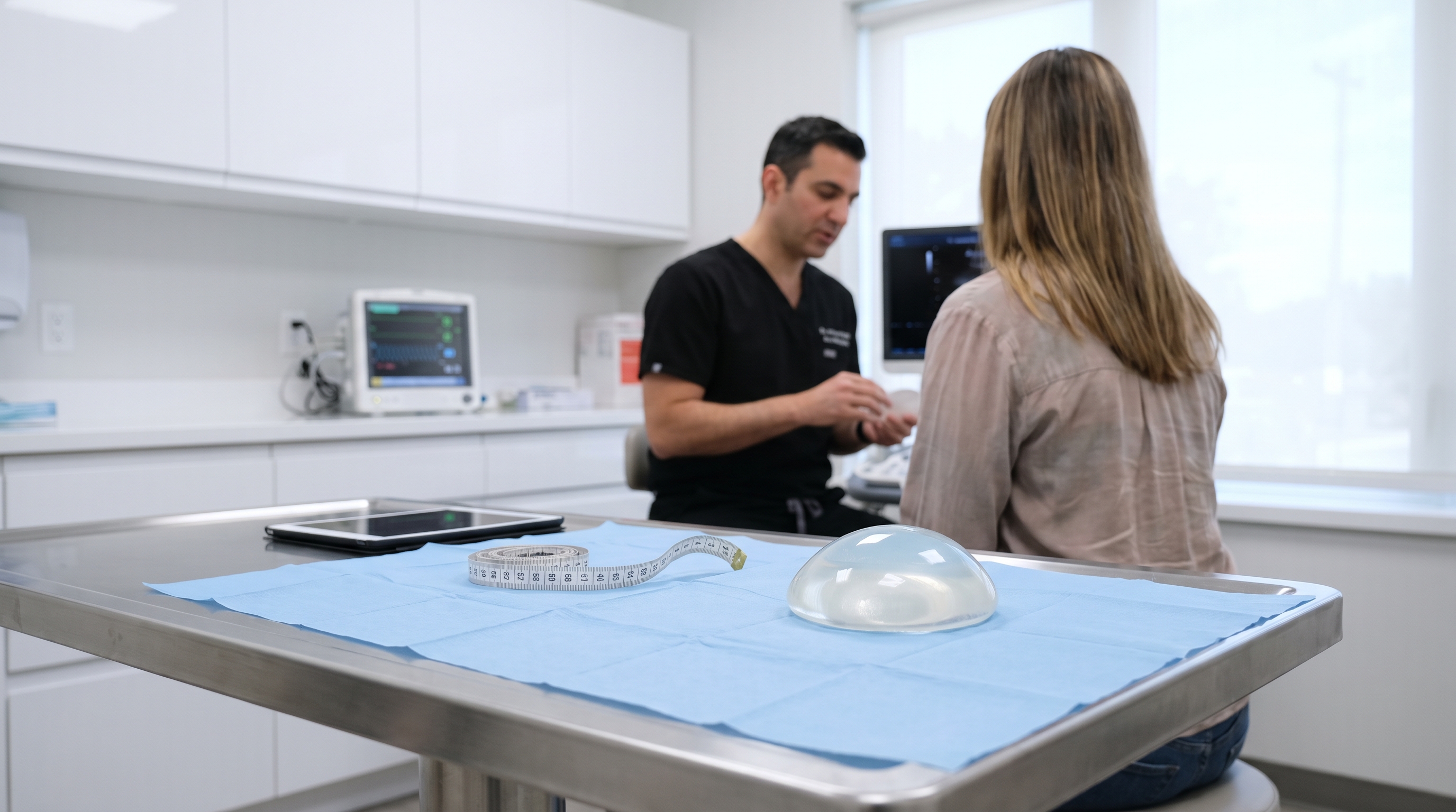 Advanced breast implant shell with a micro-textured surface, engineered for longevity and optimal tissue integration.